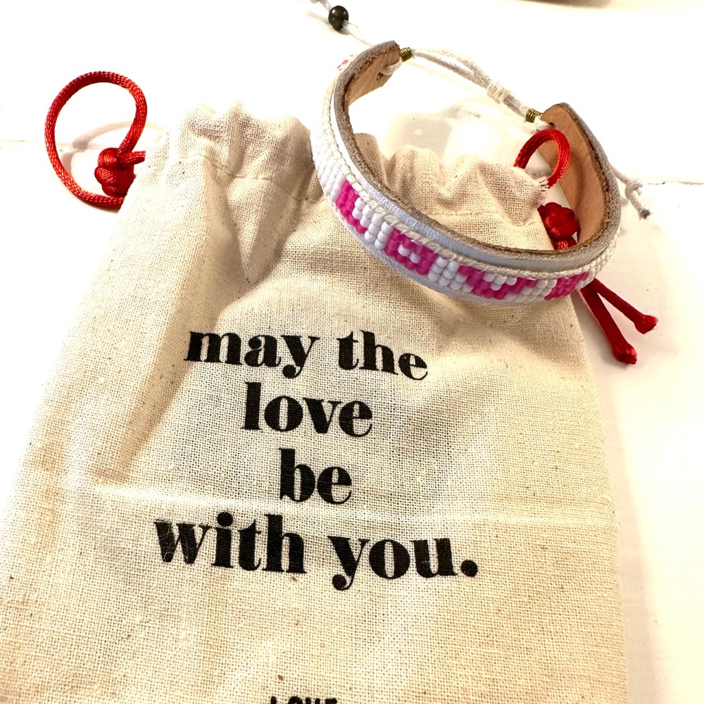 NWT Beaded Love Bracelet by LOVEISPROJECT